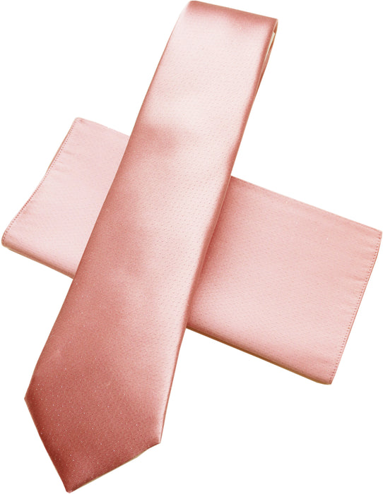 ネクタイ 本繻子　ベビーピンク