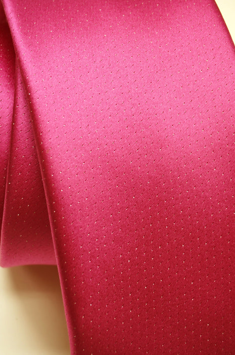 ネクタイ 本繻子　フューシャピンク