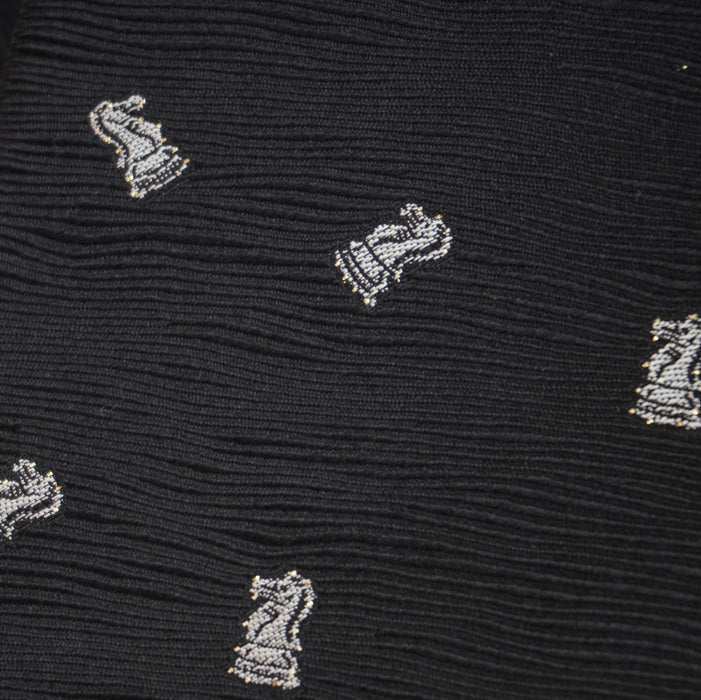 ネクタイ 馬（ナイト）黒