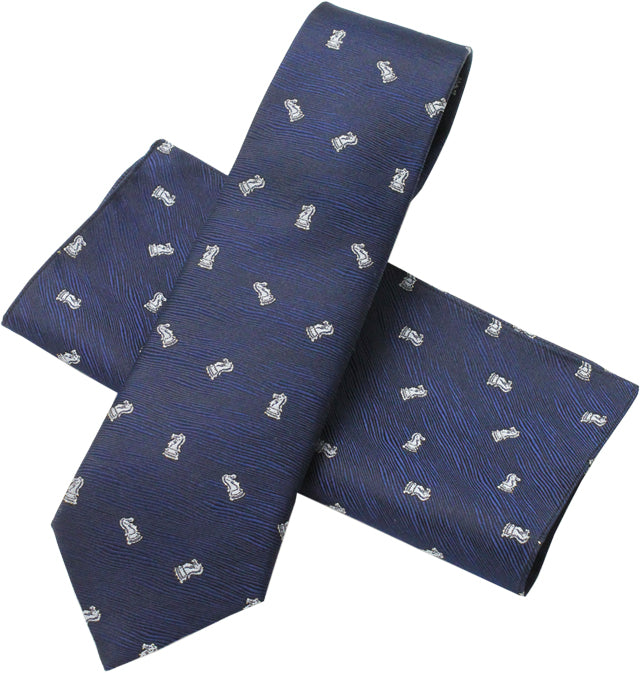 ネクタイ 馬（ナイト）紺